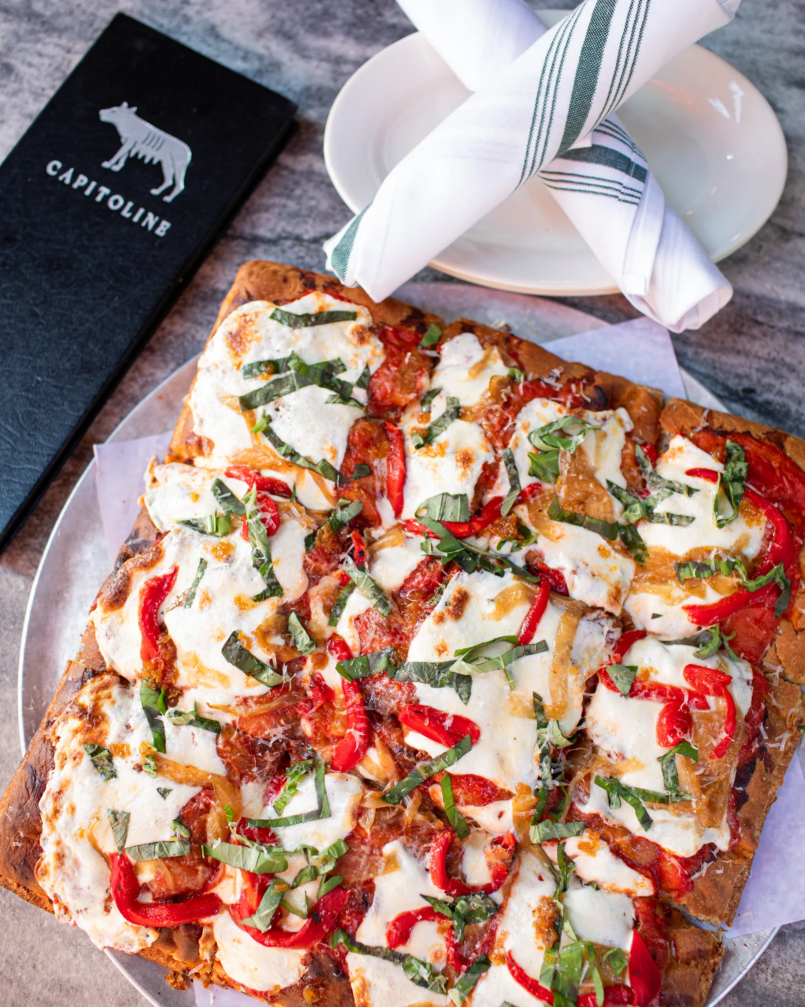 The Grandpa focaccia-crust pie